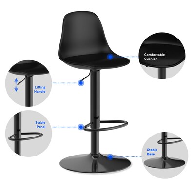 FlexiSpot BS1B Adjustable Height Stool for Soundproof Booths