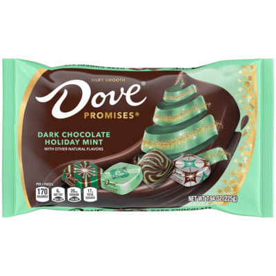 Dove Promises Snack Size Mint Dark Chocolate Pieces, 7.94 Oz. (MMM60974)