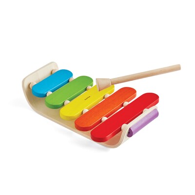 PlanToys Wooden Oval Xylophone Musical Toy (PTS6405)