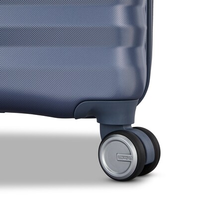 American Tourister Color Vault 24.0" Hardside Suitcase, 4-Wheeled Spinner, Slate Blue (153951-E264)