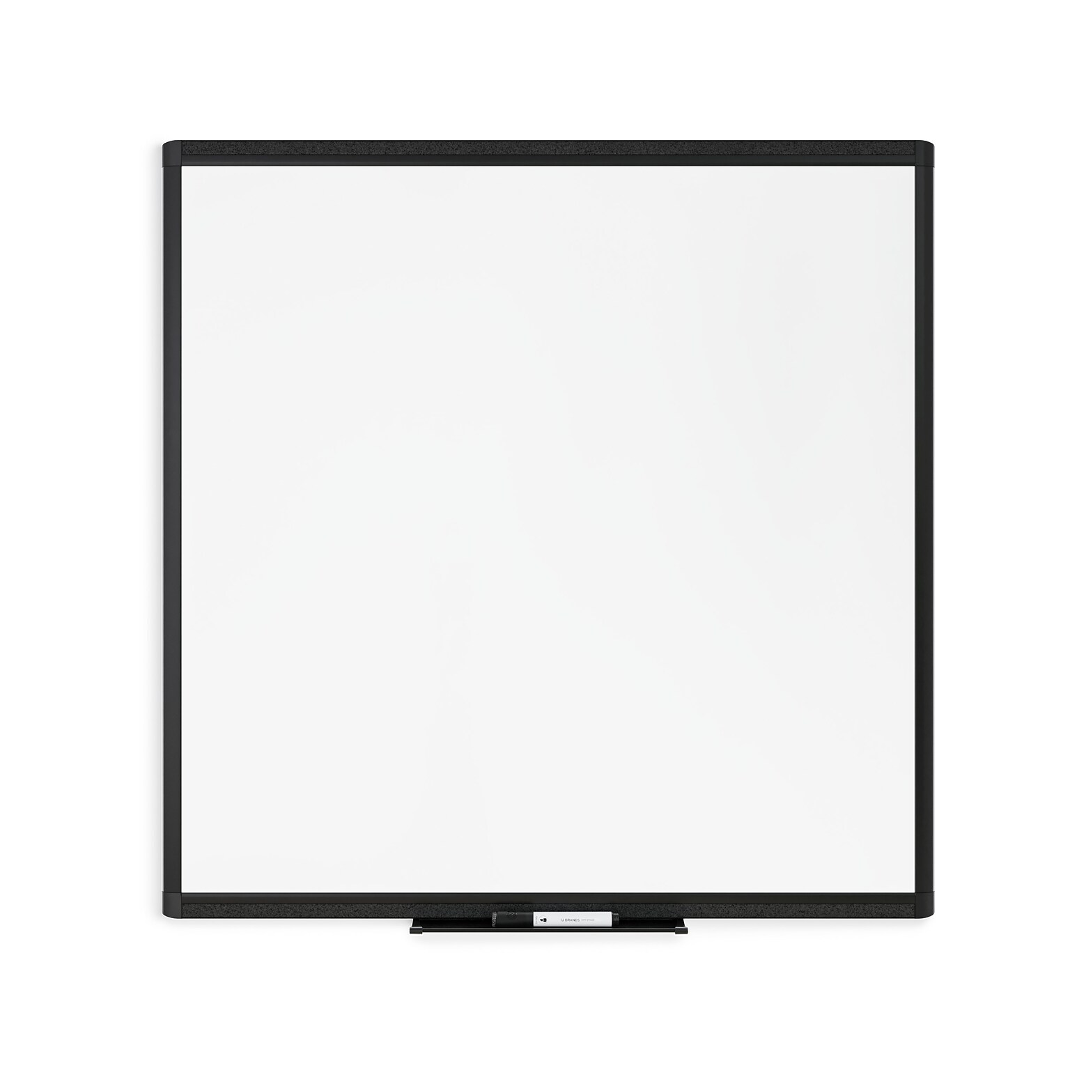 U Brands Magnetic Painted Steel Dry-Erase Whiteboard, Aluminum Frame, 3 x 3 (3010U00-01)