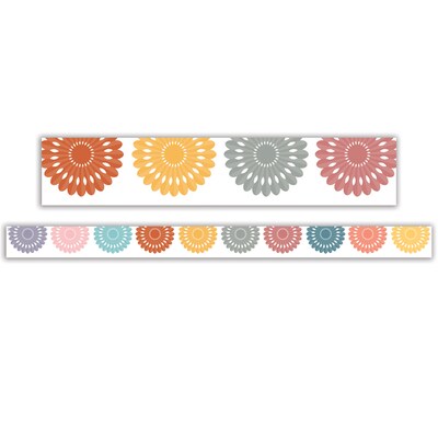 Teacher Created Resources Die-Cut Border Trim, 2.75 x 2.92, Happy Cactus Crew Fiesta, 12/Pack, 6 Packs/Bundle (TCR6957-6)
