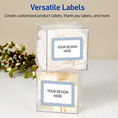 Avery Laser/Inkjet Rectangle Multipurpose Labels, 2" x 3", White, 80/Pack (S00F8K)