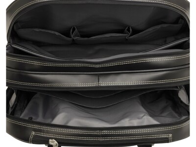 McKlein REDWOOD Laptop Case, Black Leather (99695)