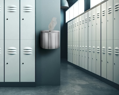 Gritt Commercial Wall Mounted Wipe Dispenser, Brushed Silver (GRI510-W)