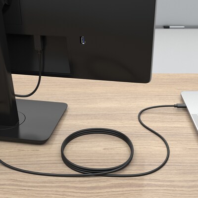 Staples TECH 6 ft. USB-C to USB-B 2.0 Cable, Male to Male, Black (ST62444)
