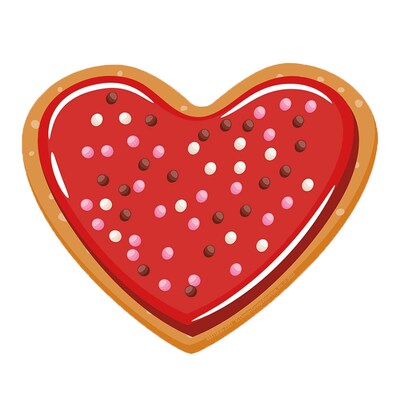 Eureka Heart Cookies Paper Cut-Outs, 36/Pack, 3 Packs (EU-841583-3)