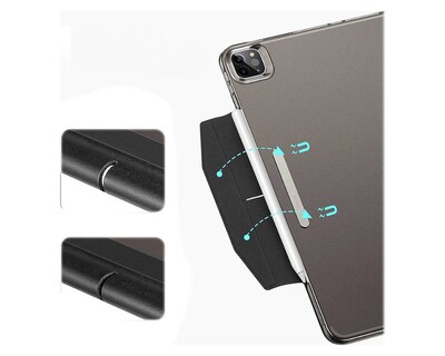 SaharaCase ESR Folio Case for Apple iPad Pro 12.9" (4th, 5th, and 6th Gen 2020-2022), Black (TB00023)