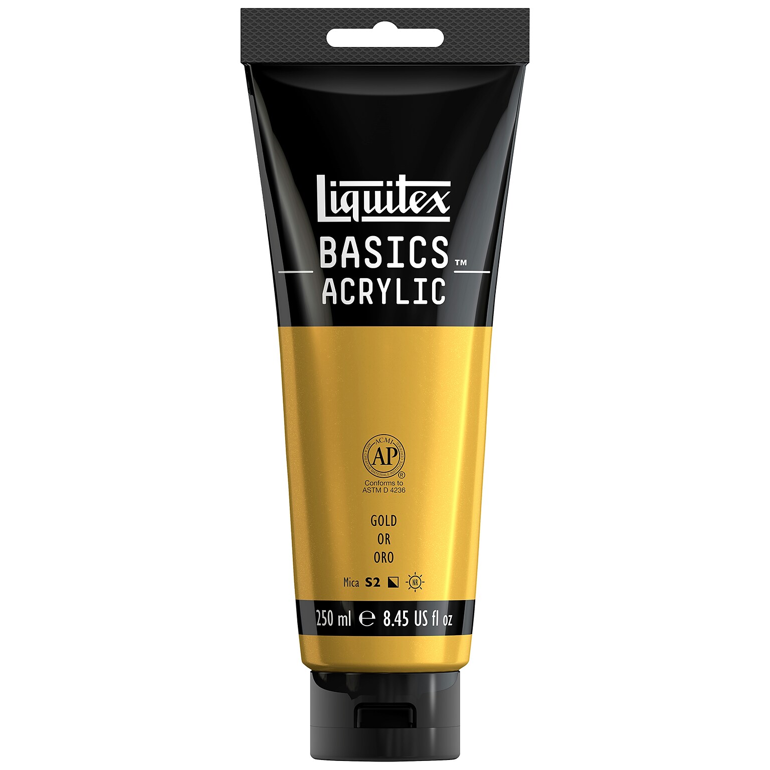 Liquitex BASICS Acrylic Paint Tube, Gold, 250 mL (LIQ4385051)