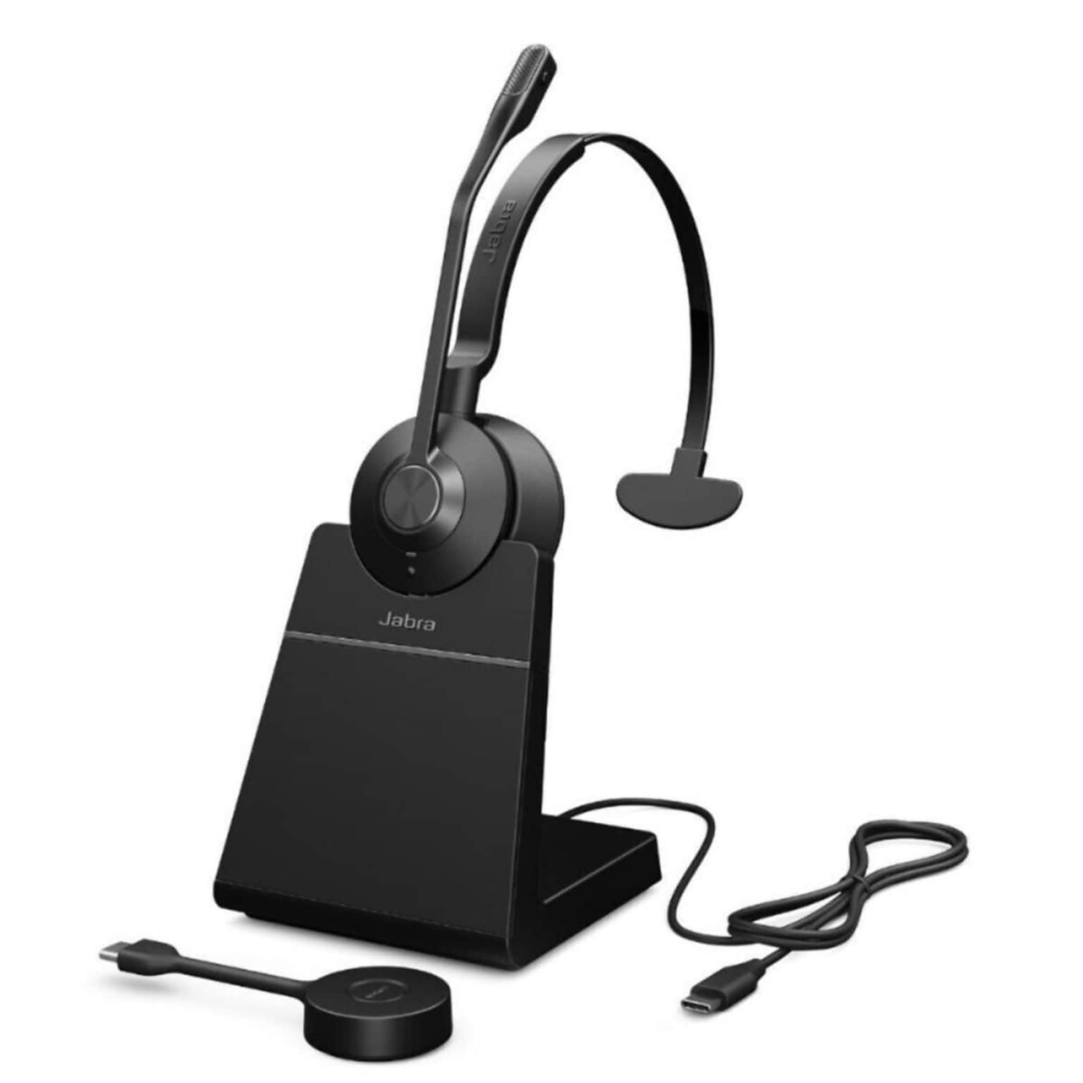 Jabra Engage 55 SE Wireless Monoaural Headset with Stand, UC Certified (9653-435-125)