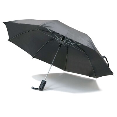 Household Helpers Premium Automatic Opening Travel Umbrella Shelf Display, Black, 6/Pack, 6 Packs/Carton (16628)