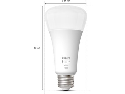 Philips Hue 100W Equivalent A21 LED Smart Bulb, Soft Warm White  (580845)