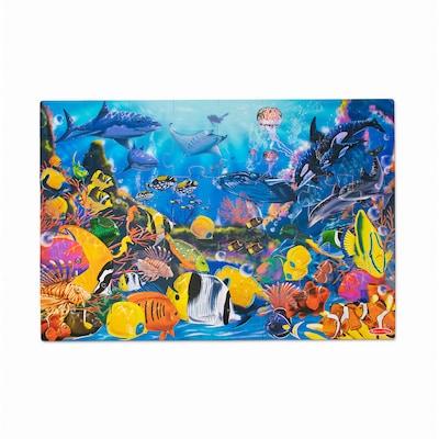 Melissa & Doug 48-Piece Underwater Ocean Floor Puzzle, 6/Pack (51016-CASE)