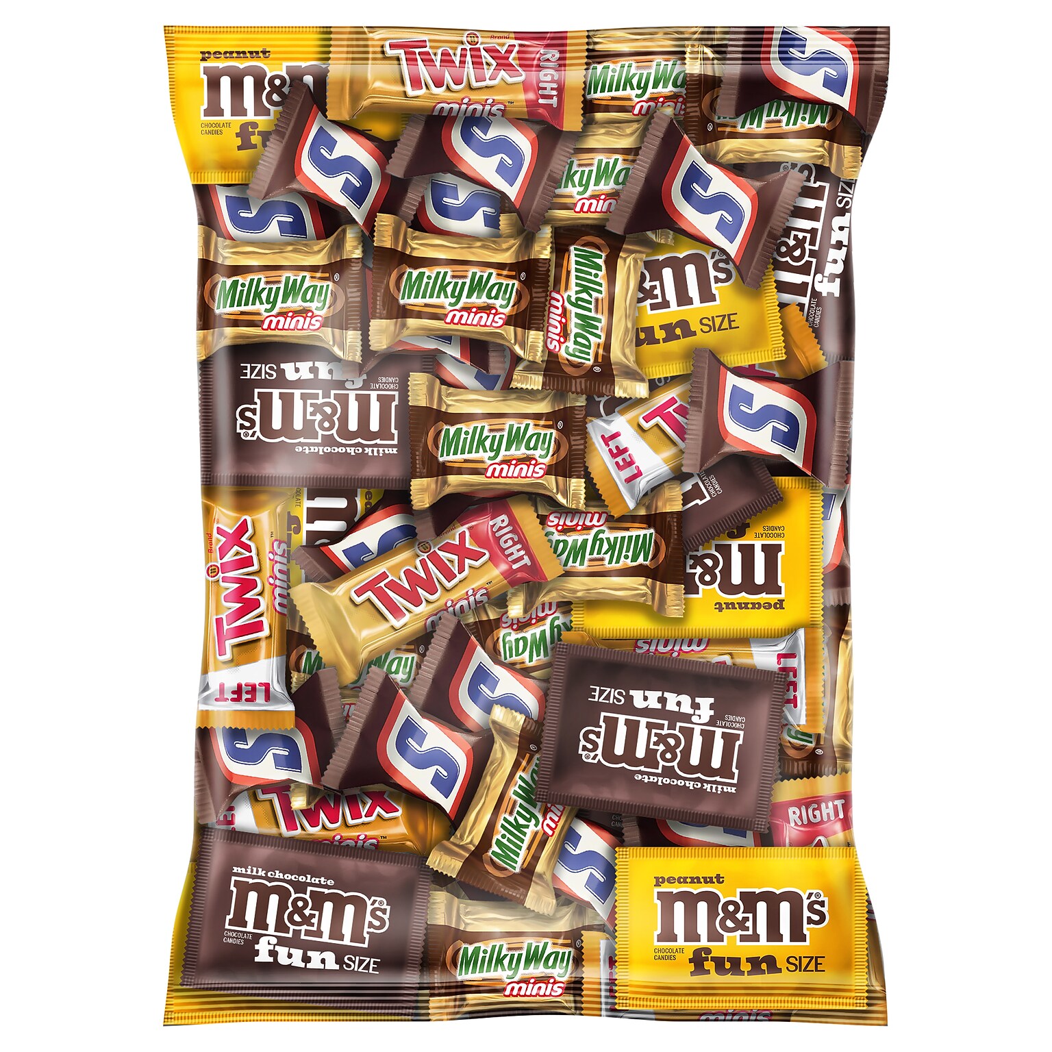Mars Minis Assorted Milk Chocolate Favorites Variety Bag, 62.6 oz. (220-00016)