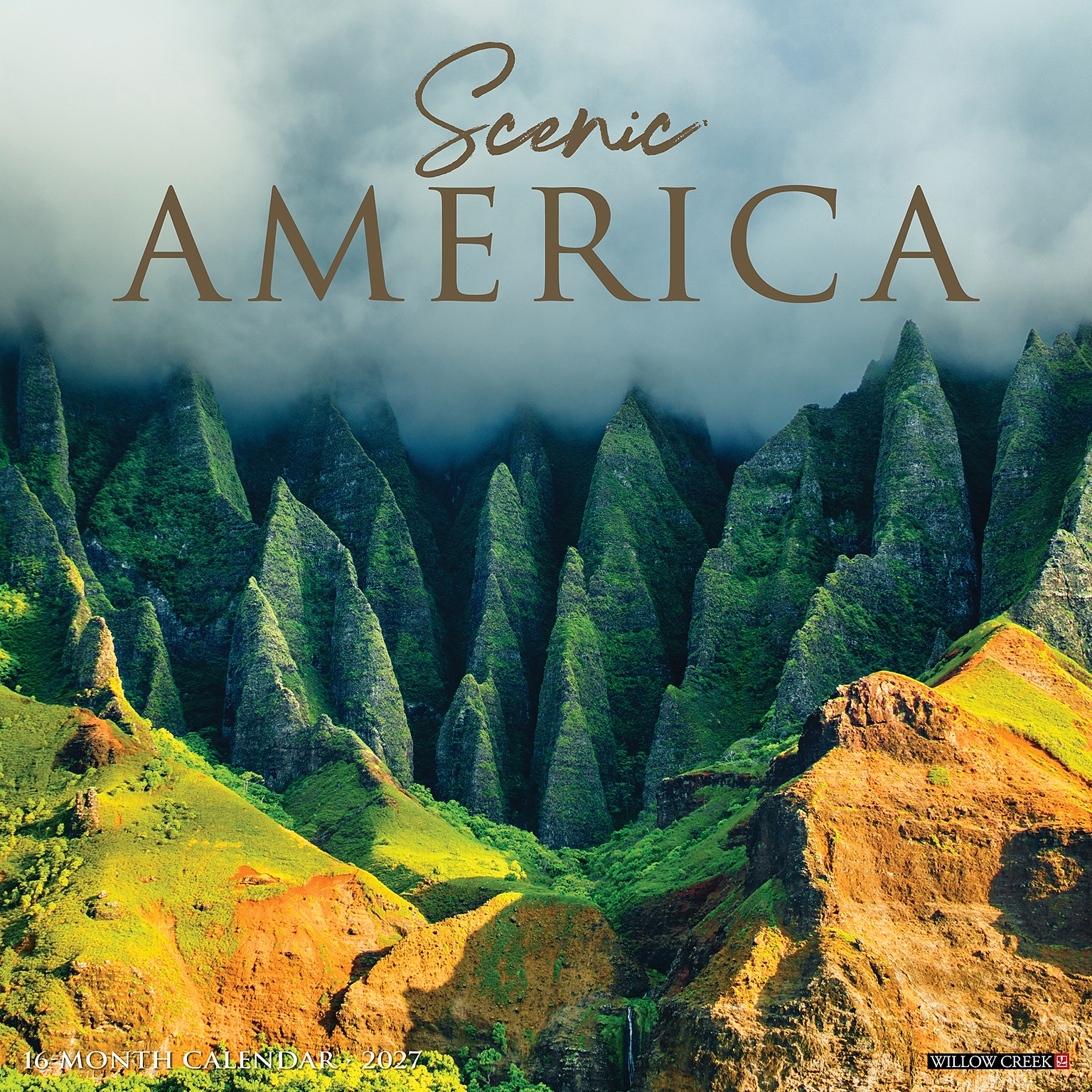 2027 Willow Creek Scenic America 12 x 12 Monthly Wall Calendar, Assorted Colors (62166)