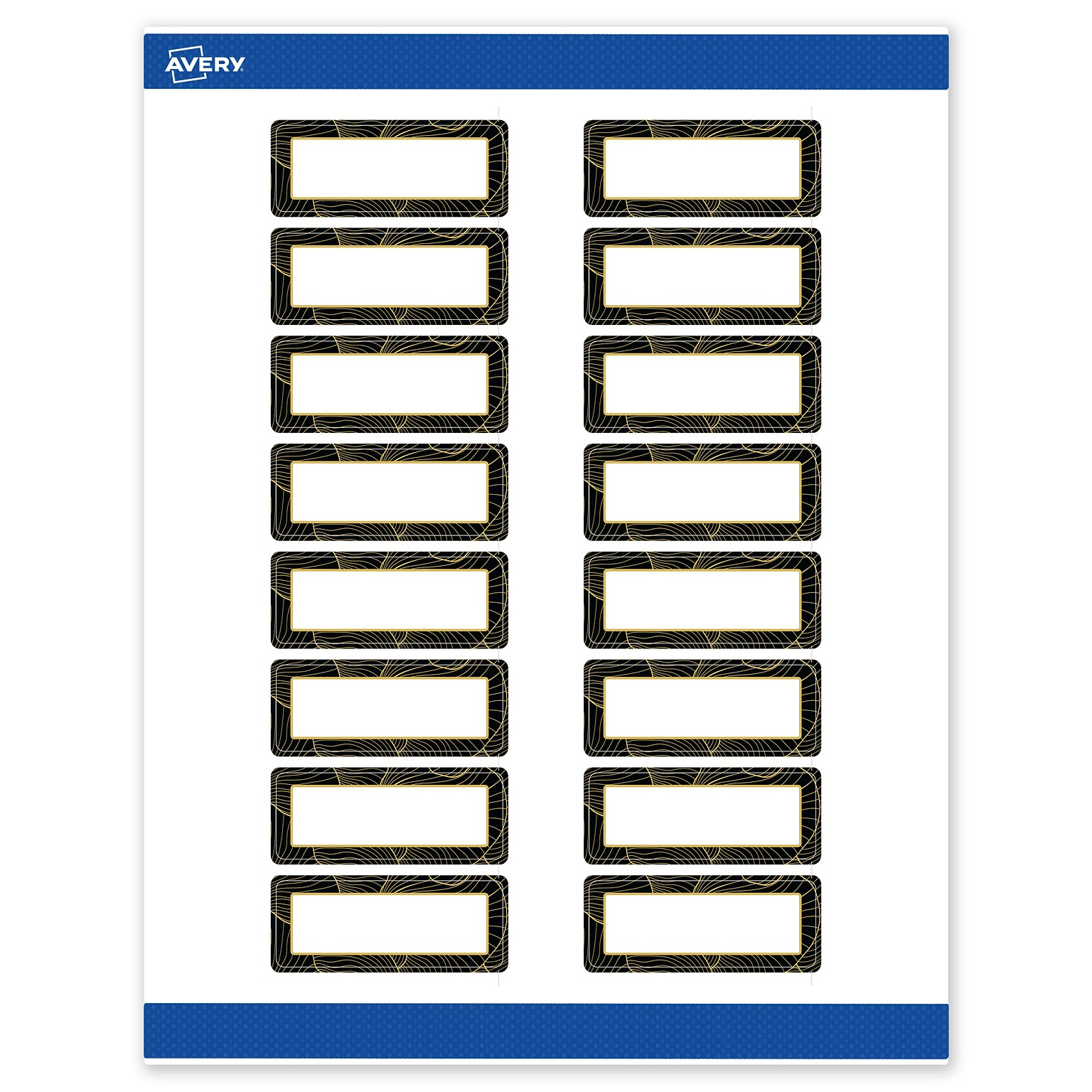 Avery Laser/Inkjet Rectangle Multipurpose Labels, 1 x 2-5/8, White, 160/Pack (S00ETF)