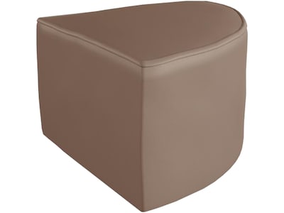 Flash Furniture Bright Beginnings Vinyl Classroom Modular Corner Chair, Brown (MK-KE15686-GG)