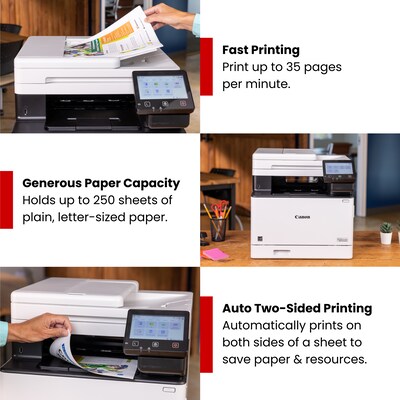 Canon imageCLASS MF751Cdw II Wireless Color All-In-One Laser Printer, Best for Office (7185C016)