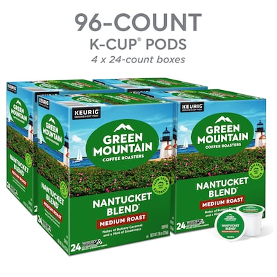 Green Mountain Nantucket Blend Coffee Keurig® K-Cup® Pods, Medium Roast, 96/Carton (6663)
