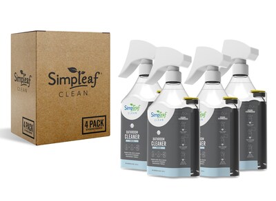 Simpleaf Clean Bathroom Cleaner, Citrus Air, 24 oz., 4/Carton (S-BCBL04-24-CA)