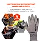 Ergodyne ProFlex 7024 PU Coated Cut-Resistant Gloves, ANSI A2, Gray, Large, 1 Pair (10404)