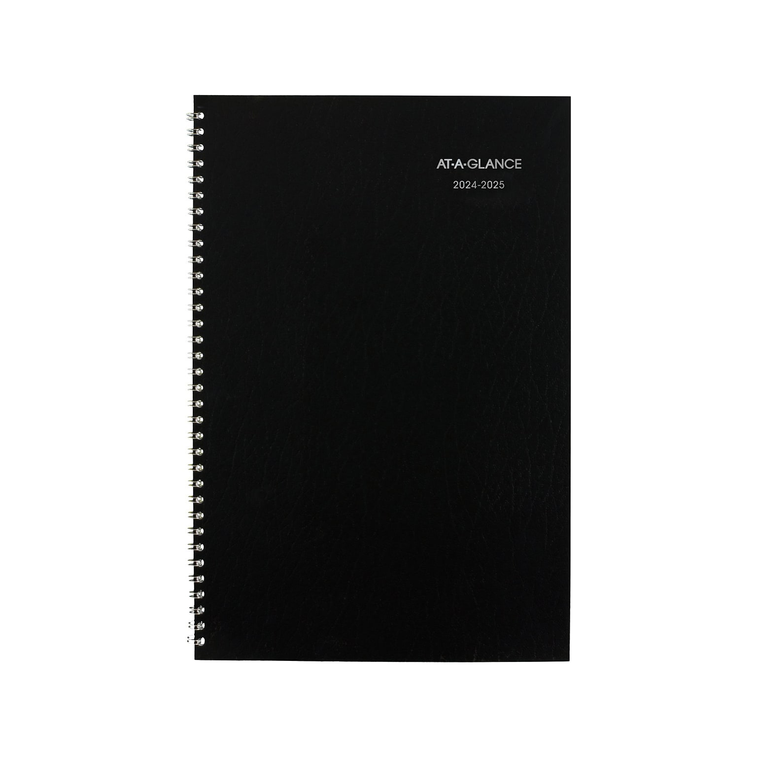 2024-2025 AT-A-GLANCE DayMinder 8 x 12 Academic Monthly Planner, Faux Leather Cover, Black (AY2-00-25)