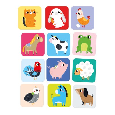 Banana Panda Suuuper Size Farm Animals Memory Game (BPN49122)