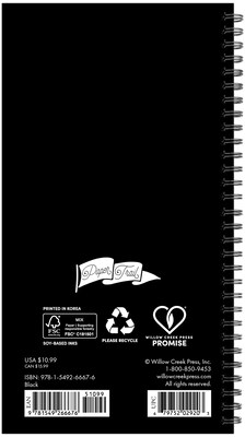 2027 Willow Creek 3.5 x 6.5 Calendar Year Weekly & Monthly Standard Planner, Black (66676)