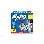 Expo Dry Erase Markers, Chisel Tip, Assorted, 36/Pack (2135174)
