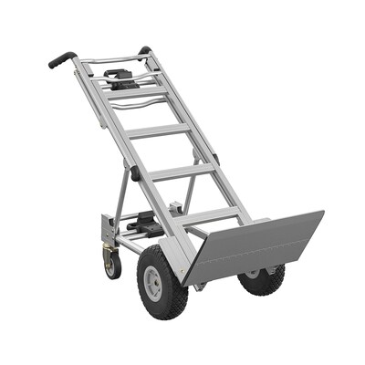Cosco 3-in-1 Assist Series Convertible Hand Truck, 1000 lb. Capacity, Silver (12312ABL1E)