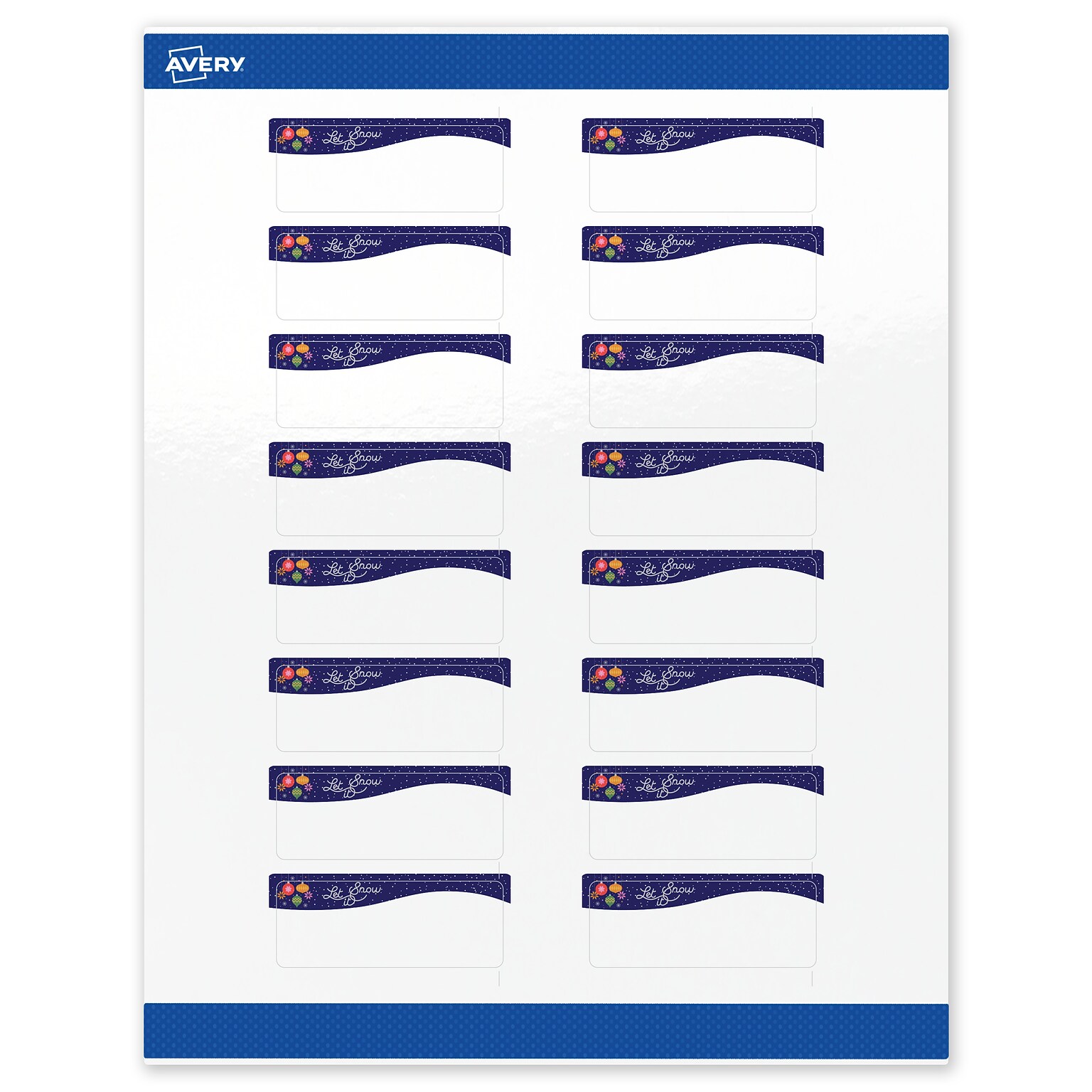 Avery Rectangle Multipurpose Labels, 1 x 2-5/8, White, 160/Pack (19479370439)