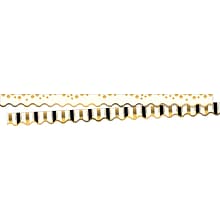 Barker Creek Gold Coins Double-Sided Scalloped Edge Border, 39 x 2.25, 13/Pack