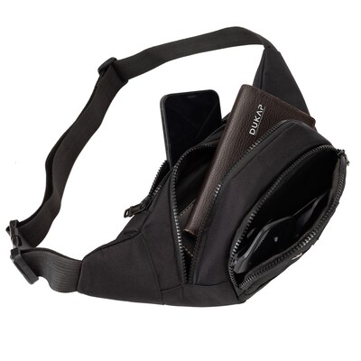 DUKAP Tango Polyester Waist Bag, Black (BDK-TAN-BLK)
