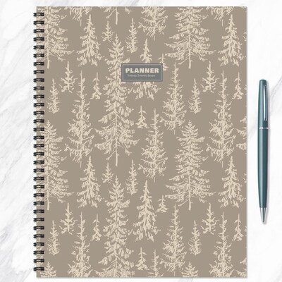2027 TF Publishing Foggy Forest 6.5" x 8"  Weekly & Monthly Standard Planner, Paperboard Cover, Multicolored (27-9700)