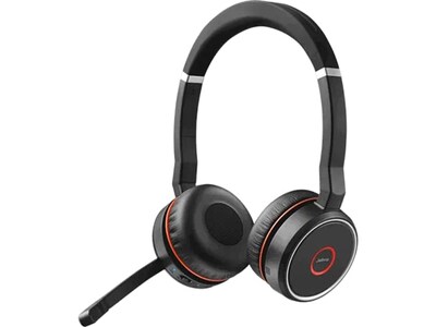 jabra Evolve 75 Bluetooth Headset, USB-C, MS Certified, Black (100-98510001-02)
