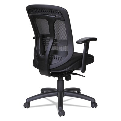 Alera® Eon Series Height Adjustable Arm Mesh Computer and Desk Chair, Black (ALEEN4217)