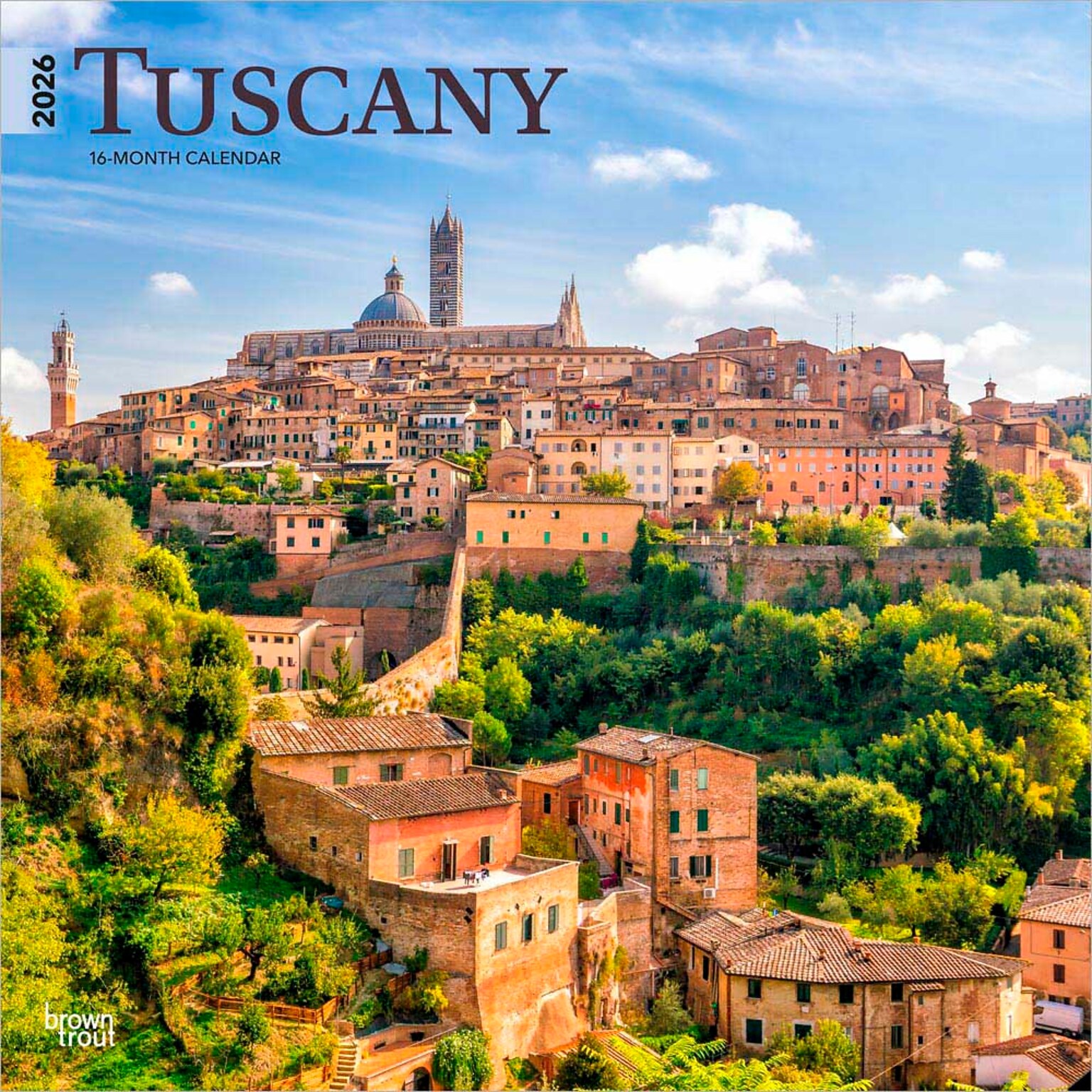 2026 BrownTrout Tuscany 12 x 12 Monthly Wall Calendar (9798330706051)