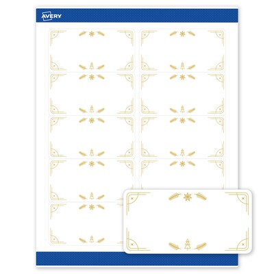 Avery Rectangle Multipurpose Labels, 2 x 4, White, 100/Pack (19479370629)