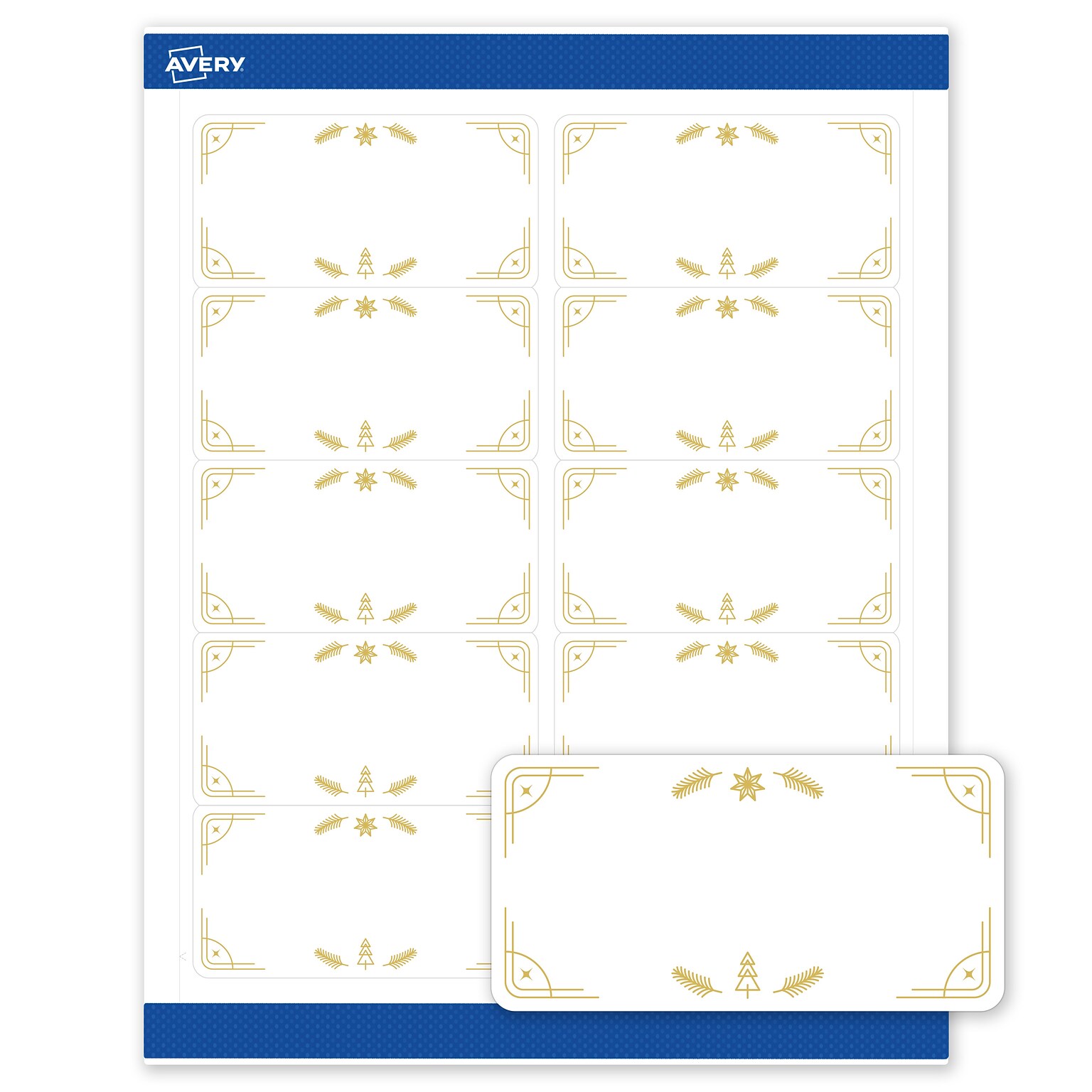 Avery Rectangle Multipurpose Labels, 2 x 4, White, 100/Pack (19479370629)