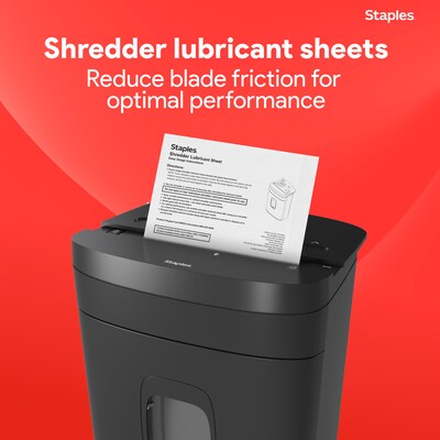 Staples Shredder Lubricant Sheets, 8.5 x 6, 24/Pack (36395)