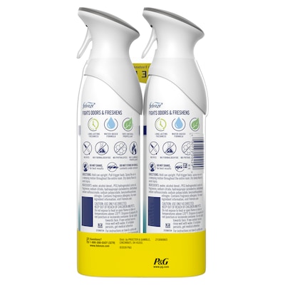Febreze Air Mist Air Freshener Spray, Heavy Duty Crisp Clean Scent, 8.1 oz., 2/Pack (4290/78060)