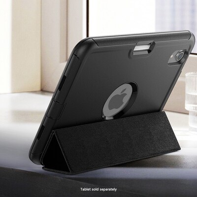 SaharaCase Raider 9.7" Heavy Duty Folio Case for iPad mini (A17 Pro) and iPad mini (6th Gen), Scorpion Black (TB00451)
