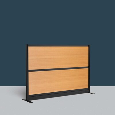 Luxor Beechwood 2-Panel Room Divider, 48"H x 70"W, Beech Grain (PPWL013)