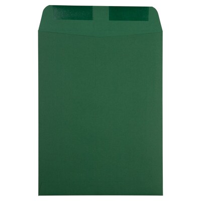 JAM Paper Catalog Envelope 9 x 12, Dark Green, 10/Pack (31287529C)