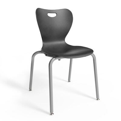 Staples Polypropylene 18 Student Chair, Black, 4/Box (ST63540)