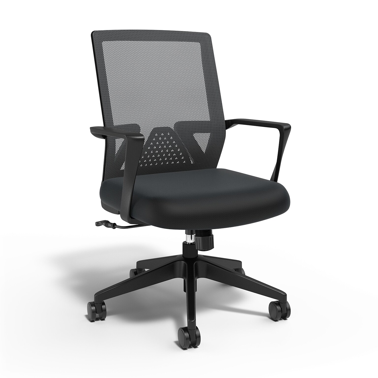 Staples Cartwright Ergonomic Fabric Swivel Task Chair, Black (ST62400)