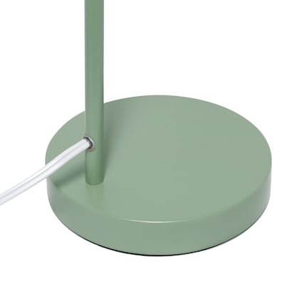 Simple Designs Farmhouse Fusion LED Desk Lamp, 18.19", Green Iron (LD2022-GRN)