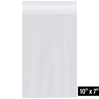 7" x 10" Reclosable Poly Bag, 4 Mil, Clear, 500/Pack (PRR071004)