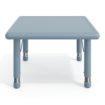Flash Furniture Wren Square Activity Table, 24" x 24", Height Adjustable, Dusty Blue (YUYCX0022SQRDTB)