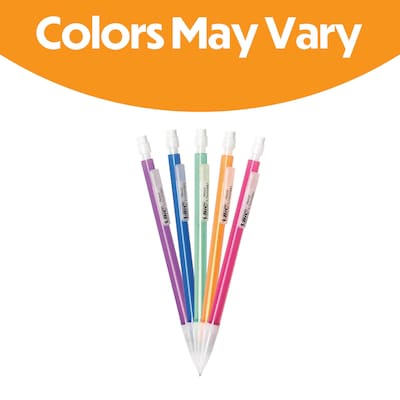 BIC Xtra Sparkle Mechanical Pencil, Medium Point, 0.7mm, 24/Pack (MPLP241-BLK)